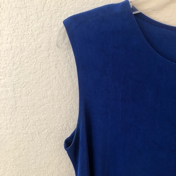 Drapers And Damons Blue Dressy Tank, XL - Picture 5 of 6